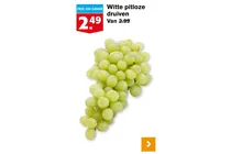 witte pitloze druiven