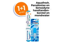 handtandenborstel en mondwater
