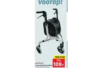 3 wiel aluminium rollator