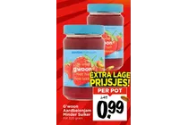 g woon aardbeienjam minder suiker
