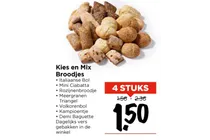 kies en mix broodjes