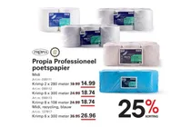 propia professioneel poetspapier midi recycling blauw