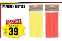 papieren rietjes