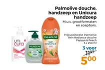 palmolive skin radiance douche papaya peach