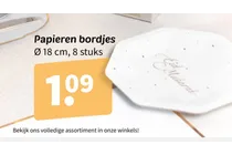 papieren bordjes