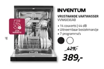 vrijstaande vaatwasser