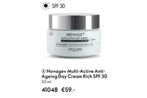 novage multi active anti ageing day cream rich spf 30