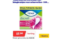 tena discreet ultra mini plus inlegkruisjes