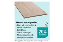 massief houten panelen