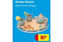 houten theeset