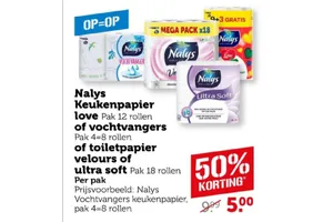 Toiletpapier velours aanbieding