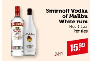 Malibu White rum aanbieding