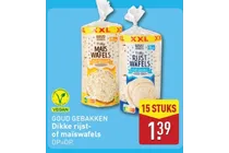 dikke rijst of maiswafels
