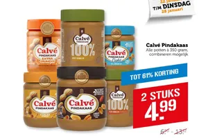 Calvé Pindakaas aanbieding