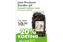 pruimen zonder pit