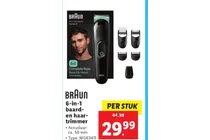 6 in 1 baard en haar trimmer