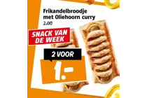 frikandelbroodje met oliehoorn curry