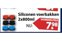 siliconen voerbakken