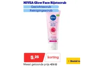 nivea glow face rijstscrub