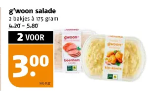 g'woon salade aanbieding