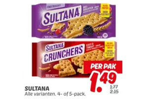 SULTANA Crunchers aanbieding