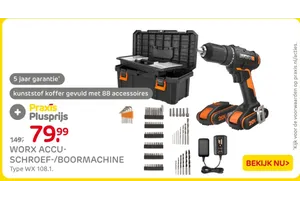 worx accu schroef boormachine