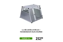 hondenbench auto aluride