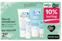 etos ski zonnebrand