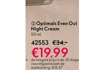 optimals even out night cream