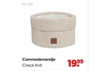 commodemandje check knit