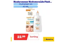 super uv hyaluronzuur hydraterende fluid