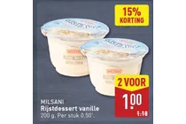rijstdessert vanille