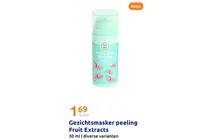 gezichtsmasker peeling fruit extracts