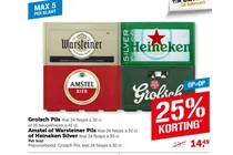 amstel of warsteiner pils