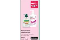 palmolive en unicura zeep
