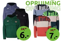 fleece hoodie met capuchon