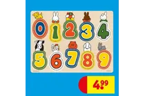 miffy houten puzzel met cijfers