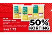 plus goudse geraspte kaas 48 jong belegen