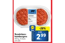 rundvlees hamburgers