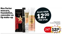 mascara foundation concealer en lip make up