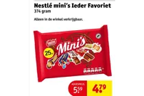 nestle mini s ieder favoriet