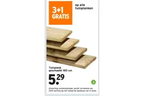 tuinplank geschaafd