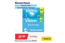 kleenex tissues family box
