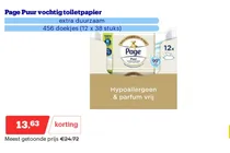 page puur vochtig toiletpapier