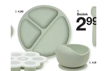 silicone bord met 3 compartimenten