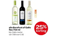 barefoot of gallo wijn