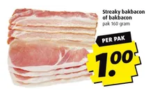 streaky bakbacon