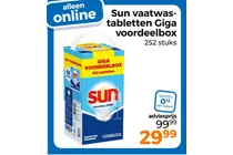 sun vaatwastabletten giga voordeelbox