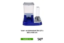 voer en waterbak 2in1