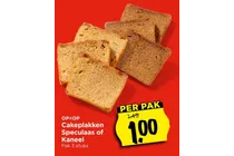 cakeplakken speculaas of kaneel